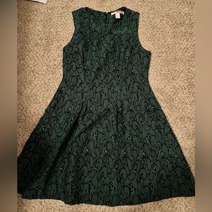 Winter green dress